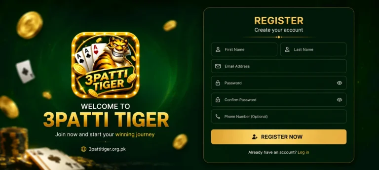 3 Patti Tiger Registration Process