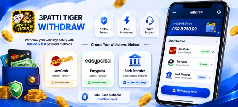How to Withdraw Money from 3 Patti Tiger